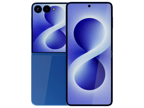 Samsung Galaxy Z Flip 8 Blue 3D Model