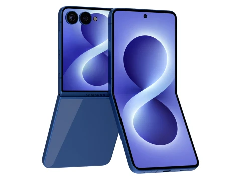 Samsung Galaxy Z Flip 8 Blue 3D Model