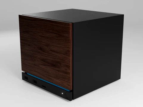 Valve Steam Machine Wood 3D Model