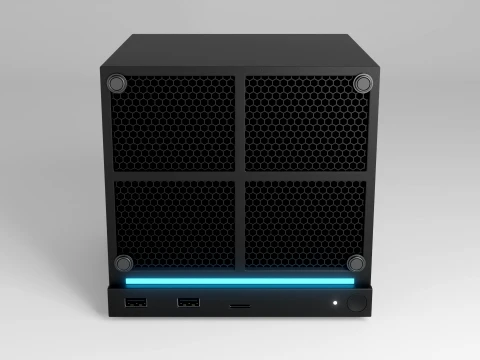 Valve Steam Machine Wood 3D Model