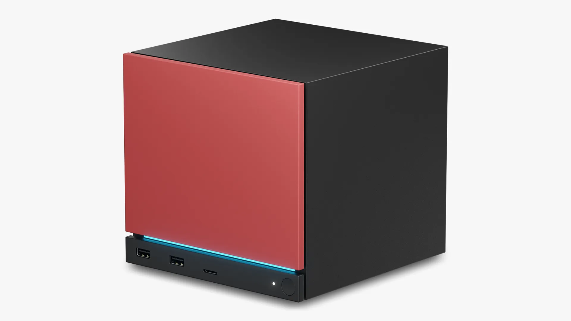 Valve Steam Machine Red 3D Model .c4d .max .obj .3ds .fbx .stl .blend 