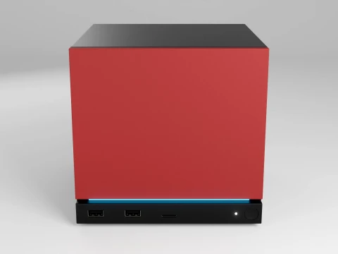 Valve Steam Machine Red 3D Model
