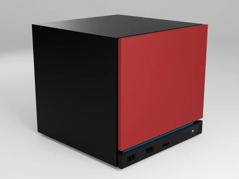 Valve Steam Machine Red 3D Model