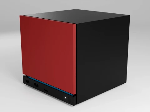 Valve Steam Machine Red 3D Model