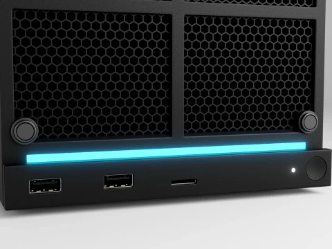 Valve Steam Machine Red 3D Model