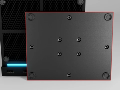 Valve Steam Machine Red 3D Model
