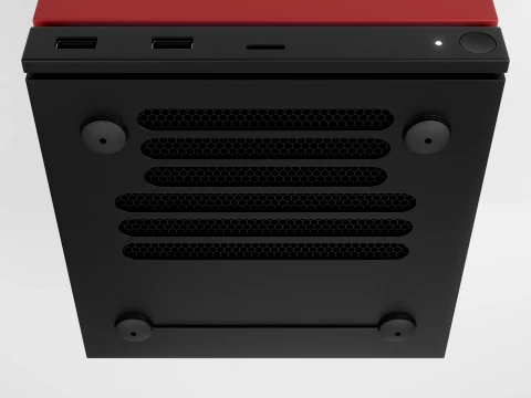Valve Steam Machine Red 3D Model