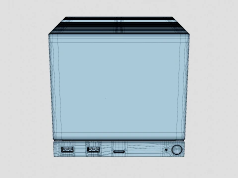 Valve Steam Machine Red 3D Model