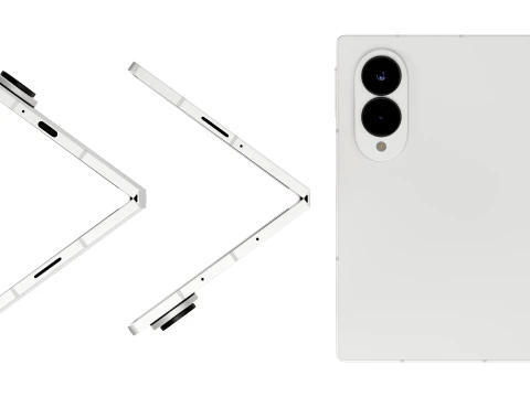 Samsung Galaxy Z Fold 8 Cream 3D Model