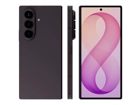 Samsung Galaxy Z Fold 8 Ultra Violet Shadow 3D Model