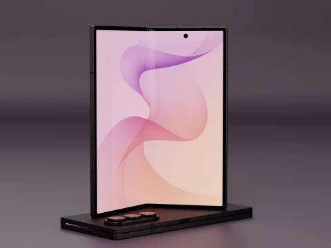 Samsung Galaxy Z Fold 8 Ultra Violet Shadow 3D Model