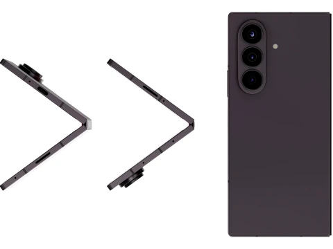 Samsung Galaxy Z Fold 8 Ultra Violet Shadow 3D Model