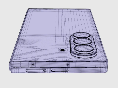 Samsung Galaxy Z Fold 8 Ultra Violet Shadow 3D Model