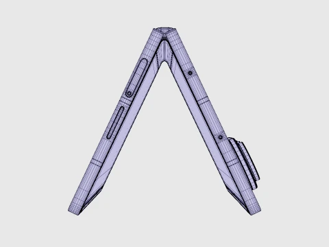 Samsung Galaxy Z Fold 8 Ultra Violet Shadow 3D Model