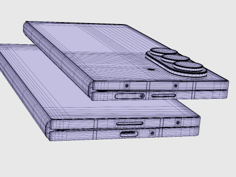 Samsung Galaxy Z Fold 8 Ultra Violet Shadow 3D Model