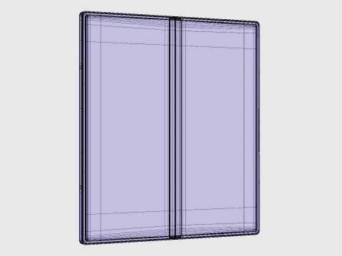 Samsung Galaxy Z Fold 8 Ultra Violet Shadow 3D Model