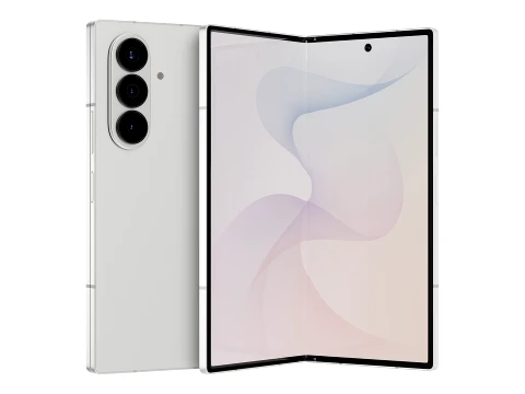Samsung Galaxy Z Fold 8 Ultra Crema Modelo 3D