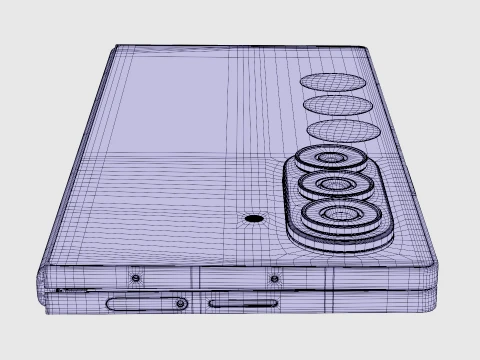 Samsung Galaxy Z Fold 8 Ultra Cream 3D Model