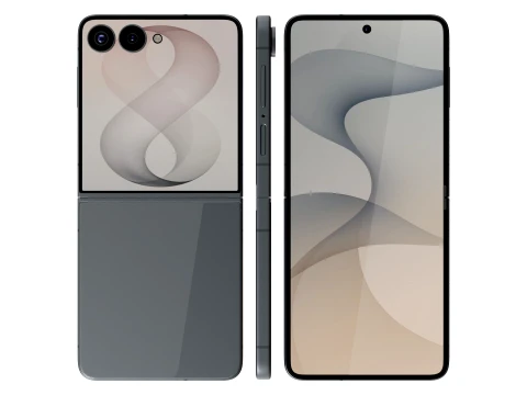 Samsung Galaxy Z Flip 8 Graphite 3D Model