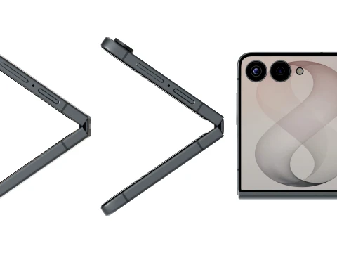 Samsung Galaxy Z Flip 8 Graphite 3D Model