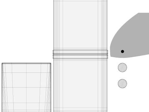 Samsung Galaxy Z Flip 8 Graphite 3D Model