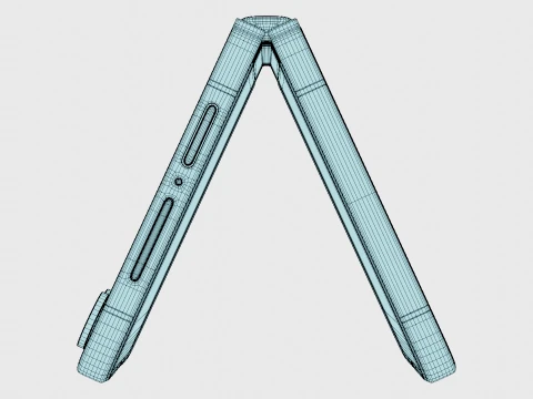 Samsung Galaxy Z Flip 8 Graphite 3D Model