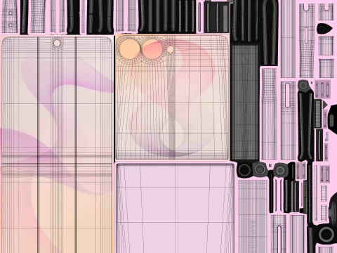 Samsung Galaxy Z Flip 8 Pink 3D Model