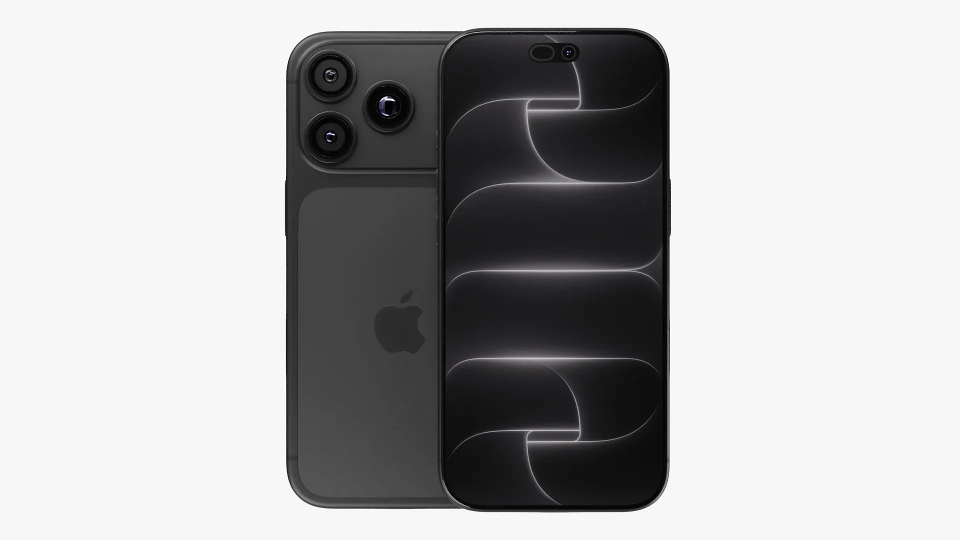 Apple iPhone 18 Pro Black 3D Model .c4d .max .obj .3ds .fbx .stl .blend 
