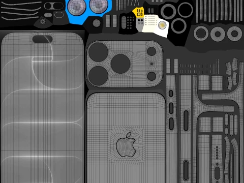 Apple iPhone 18 Pro Black 3D Model