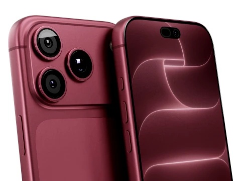 Apple iPhone 18 Pro Burgundy 3D Model