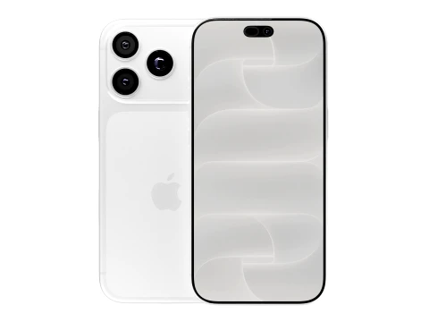 Apple iPhone 18 Pro Silver 3D Модель