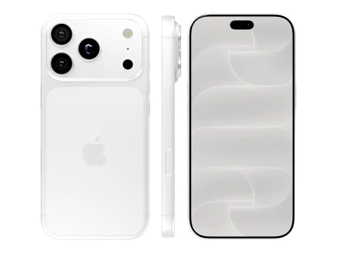 Apple iPhone 18 Pro Silver 3D Model