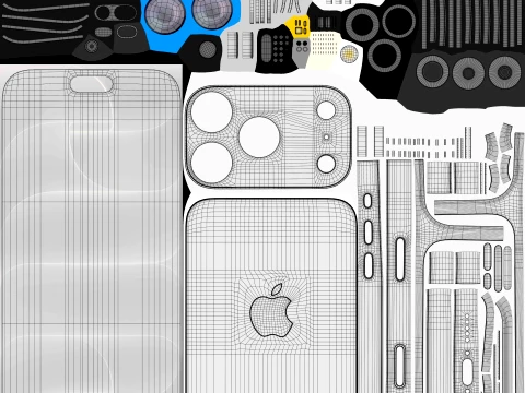 Apple iPhone 18 Pro Silver 3D Model