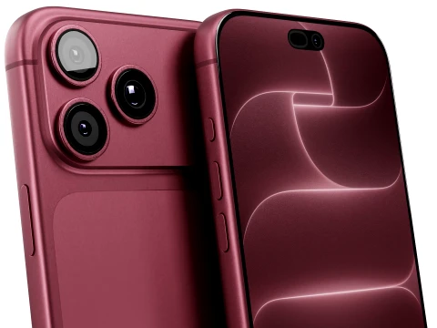 Apple iPhone 18 Pro Max Burgundy 3D Model