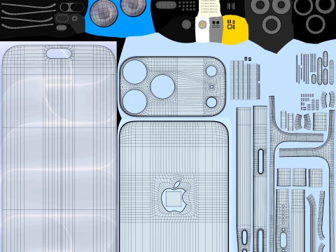 Apple iPhone 18 Pro Max Glacier 3D Model