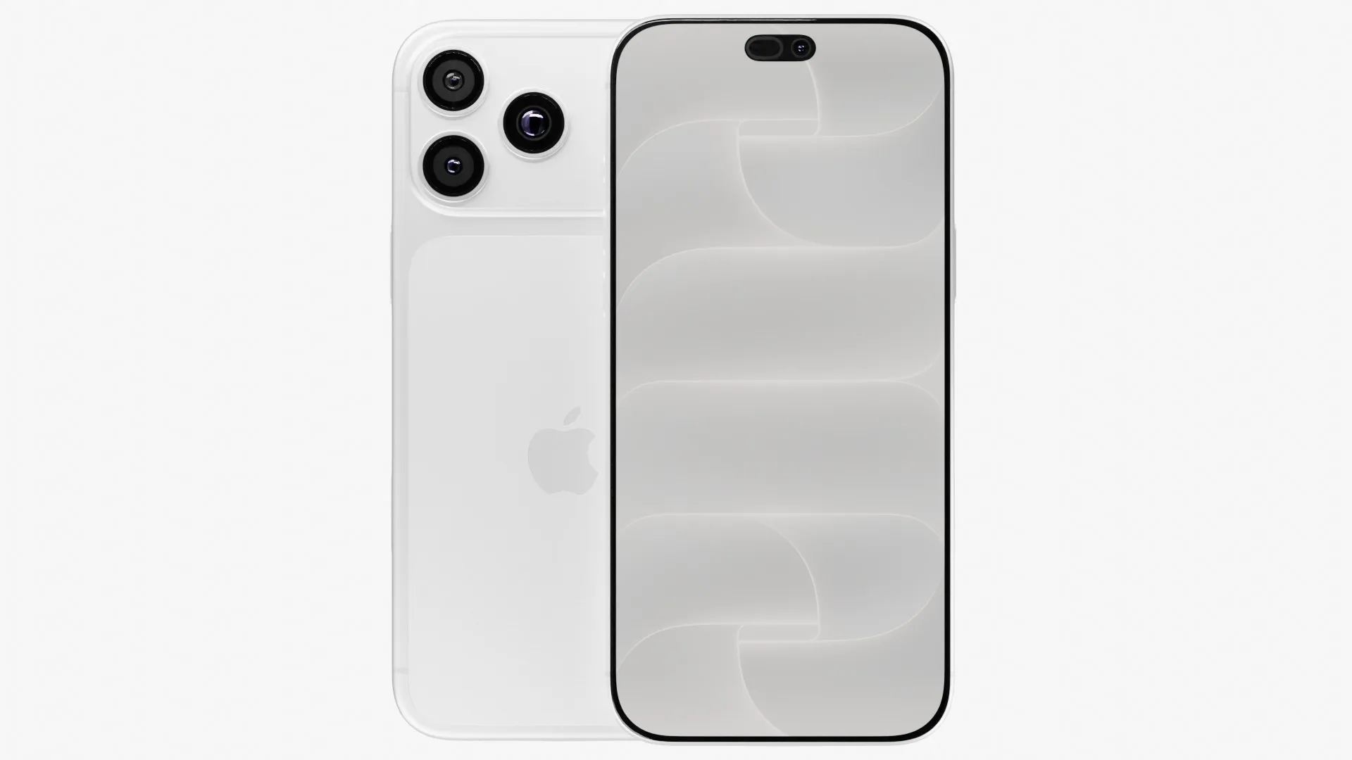 Apple iPhone 18 Pro Max Silver 3D Model .c4d .max .obj .3ds .fbx .stl .blend 