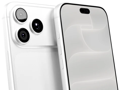 Apple iPhone 18 Pro Max Silver 3D Model