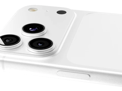 Apple iPhone 18 Pro Max Silver 3D Model