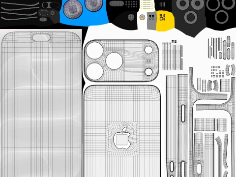 Apple iPhone 18 Pro Max Silver 3D Model