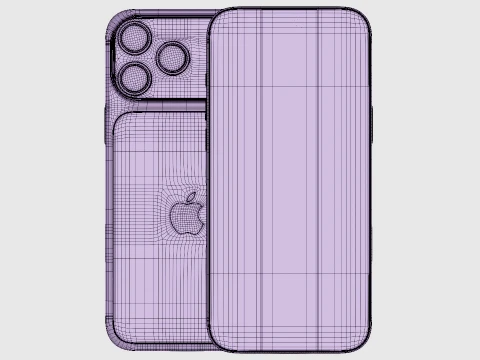 Apple iPhone 18 Pro Max Silver 3D Model
