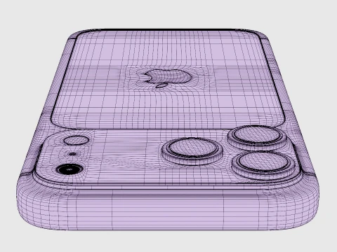 Apple iPhone 18 Pro Max Silver 3D Model