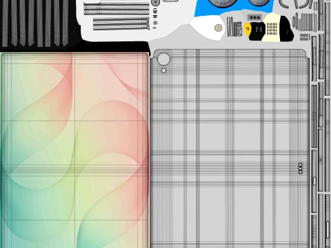 Samsung Galaxy Tab S12 Plus Silver 3D Model