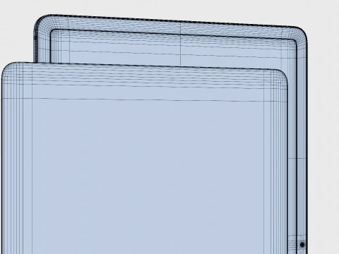 Samsung Galaxy Tab S12 Plus Silver 3D Model