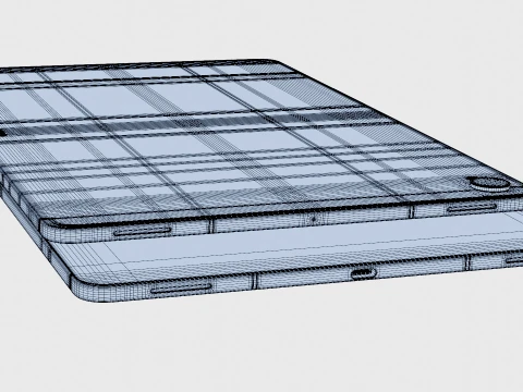 Samsung Galaxy Tab S12 Plus Silver 3D Model