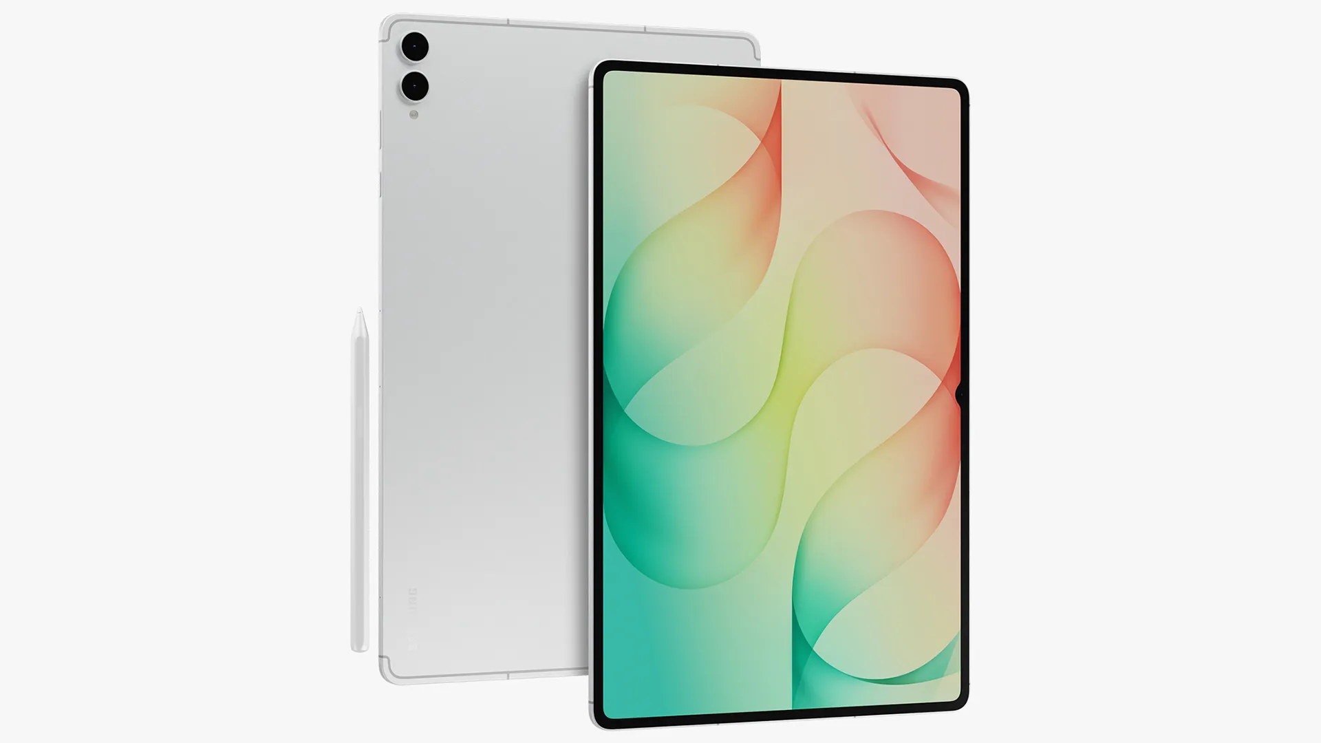 Galaxy Tab S12 Ultra Silver 3D Model .c4d .max .obj .3ds .fbx .stl .blend
