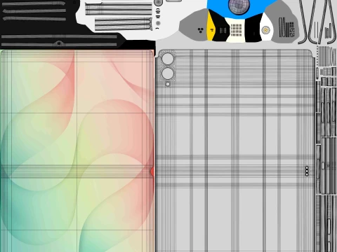 Galaxy Tab S12 Ultra Silver 3D Model