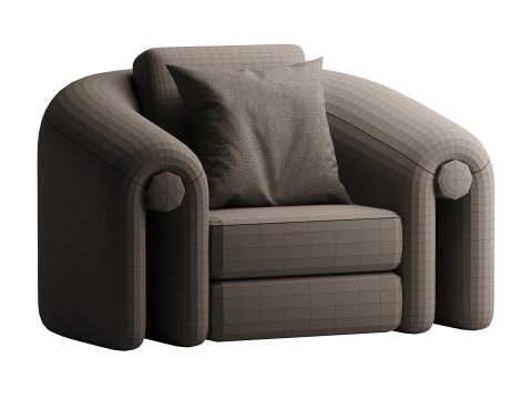 Davis Armchair 3D Model