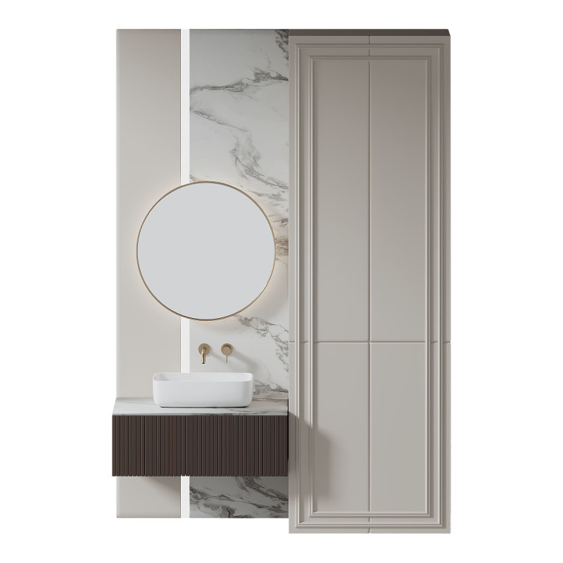 Bathroom furniture 3D Модель .c4d .max .obj .3ds .fbx .stl .blend 