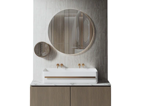 M&oacute;veis de banheiro Modelo 3D