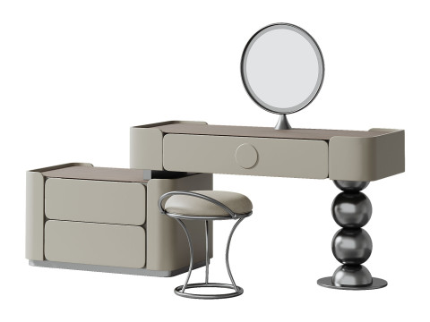 Modern Italian dressing Table 3D Model